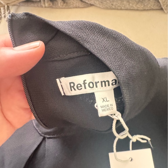 Reformation Ottessa Black dress XL - Picture 4 of 10